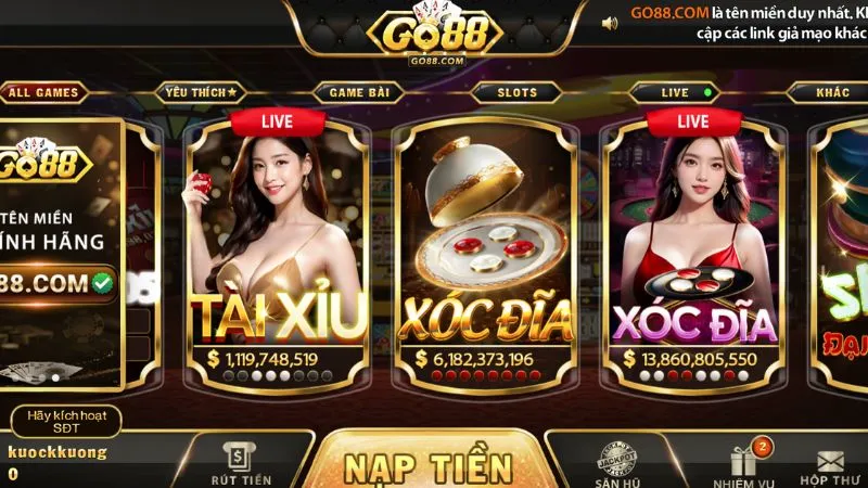 Tổng quan về cổng game GO88
